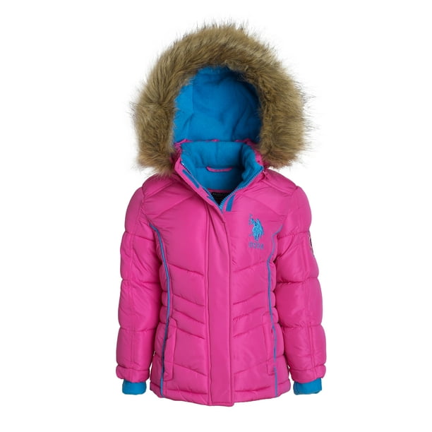 Girls Bubble Jacket U.S Polo Assn